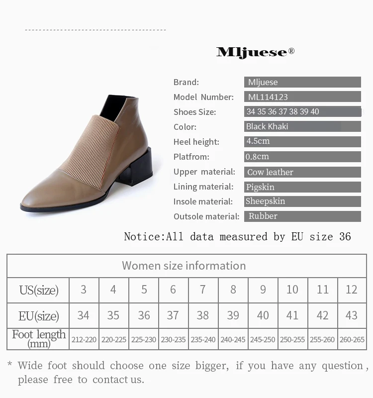 MLJUESE/; женские ботильоны из коровьей кожи; Цвет Черный; с острым носком; без шнуровки; в винтажном стиле; сезон осень-весна; женские ботинки; повседневные ботинки