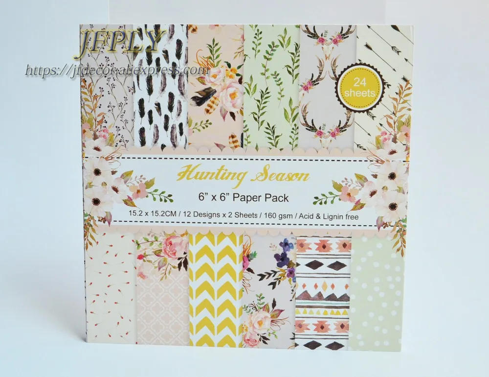 

Season Series Scrapbooking Paper Pack Craft Paper Art Card Card Making 6"x 6" 24 Sheets /pack