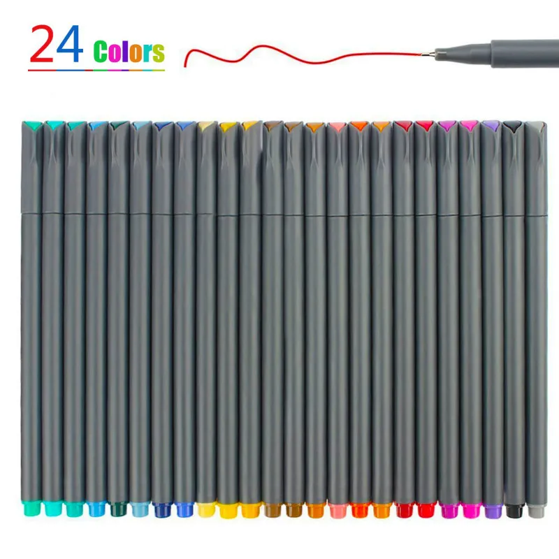 

Fineliner Color Pen Set Drawing Marker for Writing Journaling Planner Coloring Book Sketching Taking Note Calendar Art Supplies