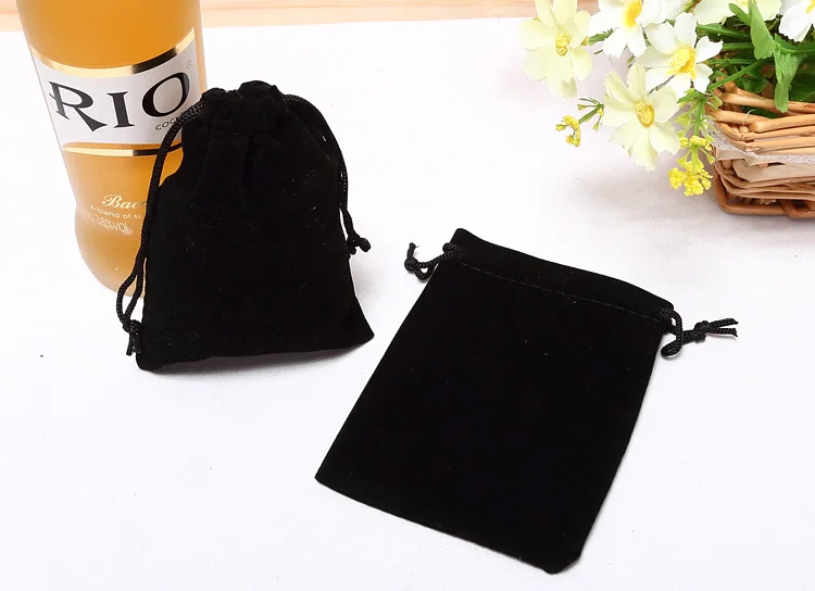 Оптовая продажа 100 шт./лот Высококачественная бархатная упаковка на шнурке мини