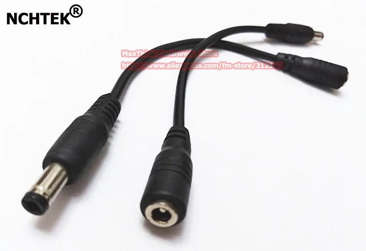 NCHTEK DC 5 5x2 мм (совместимый с 1 мм) Штекерный к 4 0x1 7 гнездовой адаптер питания