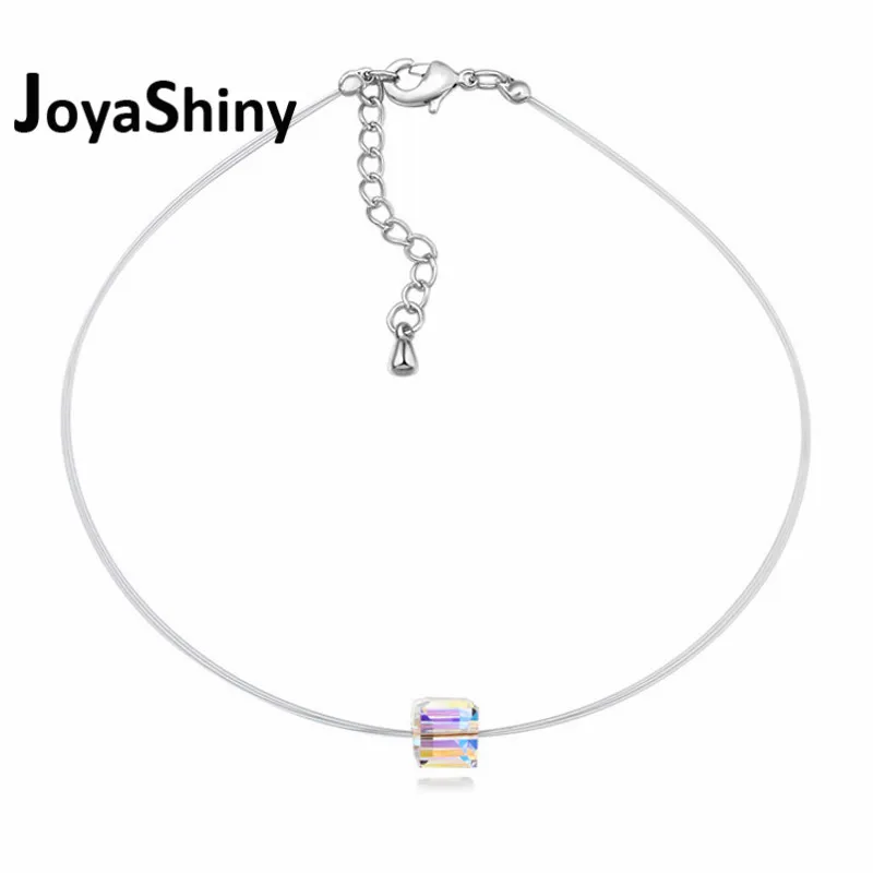 Joyashiny новые оригинальные кристаллы от Swarovski колье модные украшения для вечерние партии интимные аксессуары - Окраска металла: Crystal AB
