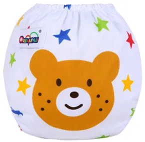QD24 Bear 10 шт./партия, детские подгузники, детские тканевые подгузники, многоразовые подгузники, регулируемый по размеру подгузник, 14 стилей,, можно отследить QD24 - Цвет: QD24 Bear