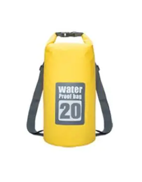 Yellow 20L 5L/10L/15L/20L/30L водонепроницаемые сумки ПВХ сумка для хранения сухих мешков сплав на каноэ каяках Спорт на открытом воздухе сумки для плавания Дорожный комплект рюкзак - Цвет: Yellow 20L