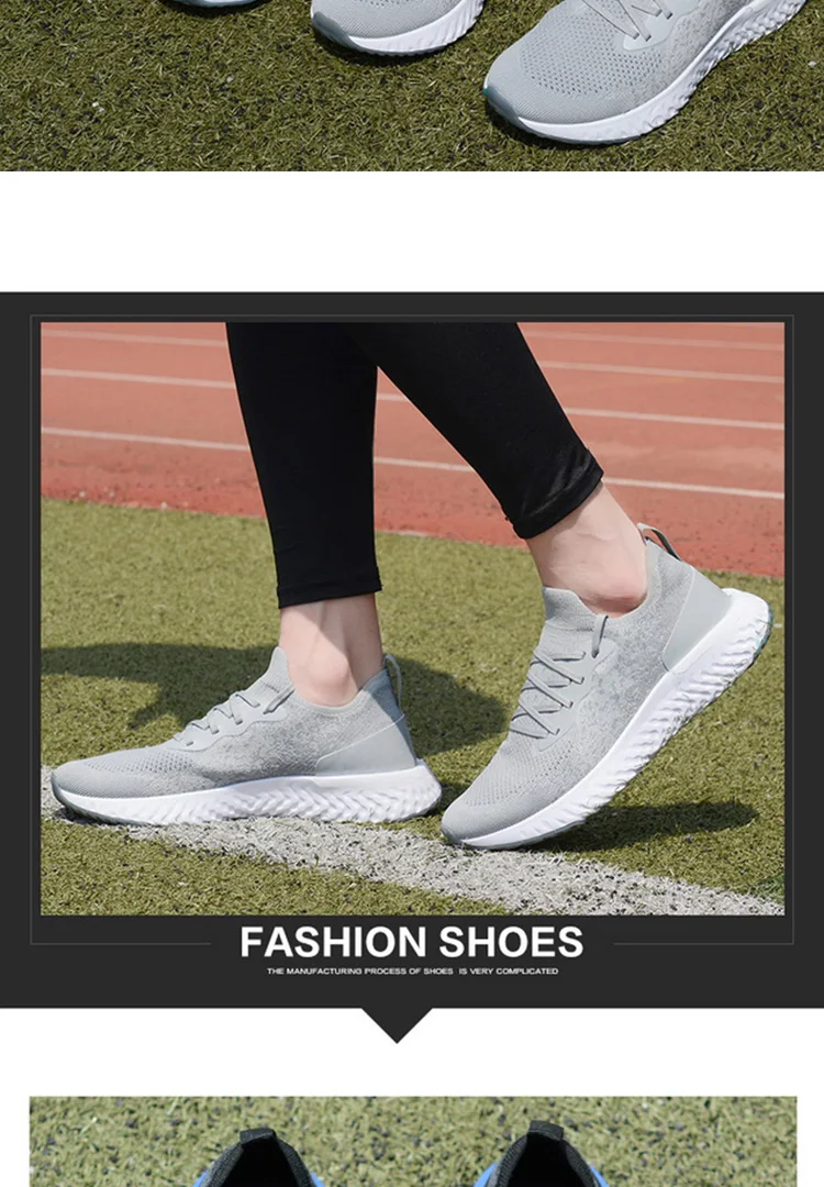 Мужские кроссовки; женская обувь Epic React; спортивная обувь Flyknit; дышащая сетка; пара ботинок; женская обувь для бега