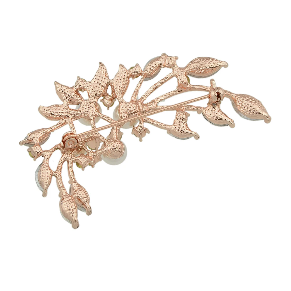 Fanhua Роскошные Свадебная вечеринка Интимные аксессуары Rosegold Цвет с полным горный
