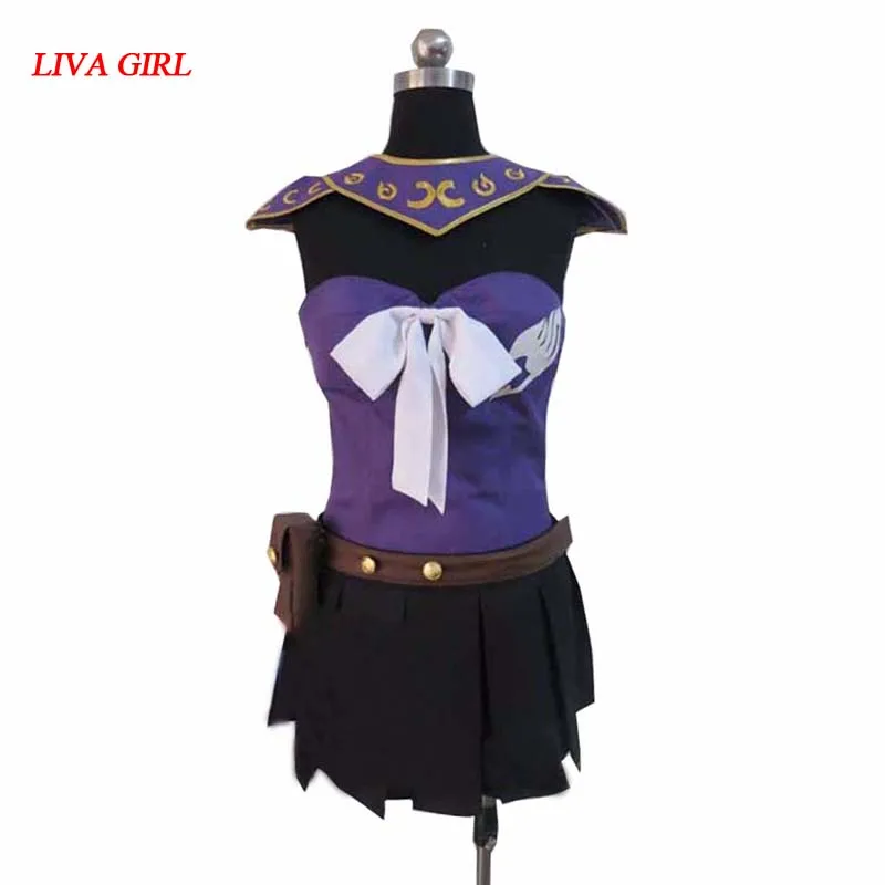 Костюм феи Тейл Natsu Lucy Heartfilia фиолетовый костюм для косплея 2019|lucy heartfilia cosplay|anime