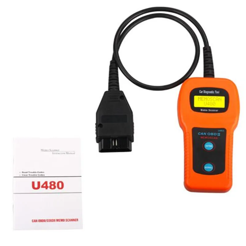 Сканер U480 CAN-BUS OBD OBD2 высокое качество считыватель кодов сканер для VW по самой