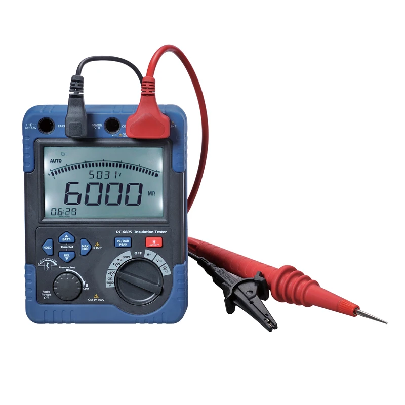 

DT-6605 профессиональный тестер сопротивления изоляции высокого напряжения