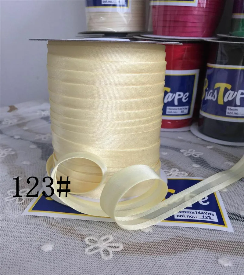 Col No.123 5/"(15 мм) X25Yards/карта атласная косая лента, AW бренд ручной работы для пошив одежды «сделай сам» и обрезки - Цвет: Col No.123
