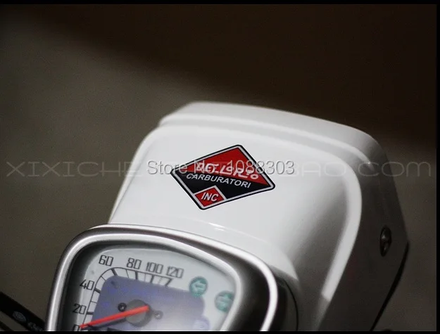 Набор из 2 предметов наклейки для автомобиля VESPA Dellorto винтажный светоотражающий