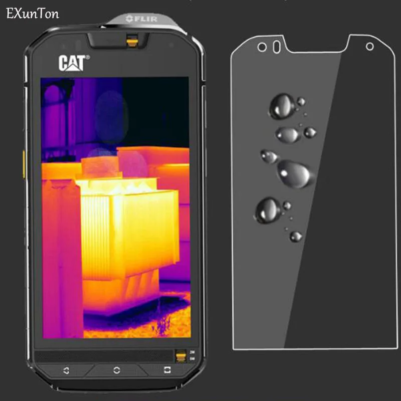 EXUNTON 2 шт. для гусеницы Cat S60 S61 S41 9H твердость 2.5D Премиум Закаленное стекло Защитная пленка новая модель