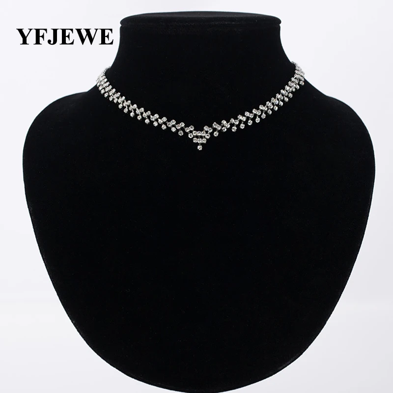 YFJEWE Заводская цена новое благородное хрустальное ожерелье подвеска Стразы