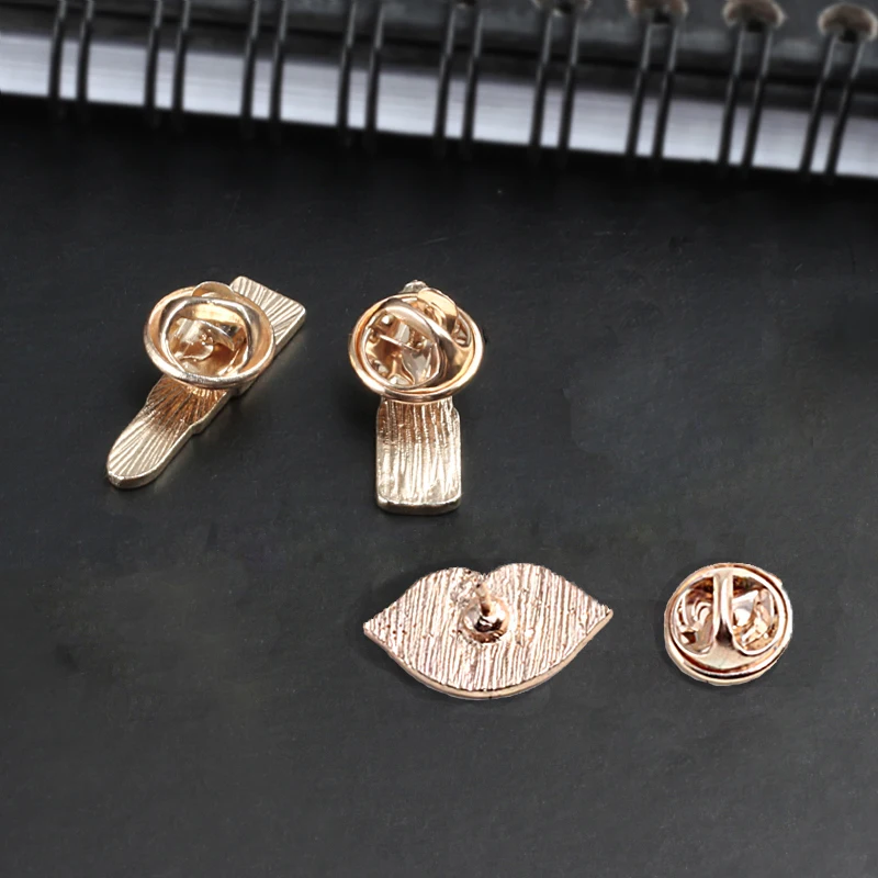 3pce/комплект модная Очаровательная губная помада эмалированные булавки красивая