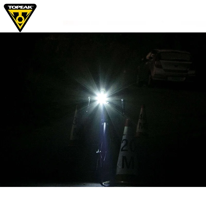 Светодиодный передний велосипедный фонарик Topeak TMS039 безопасная фара на руль