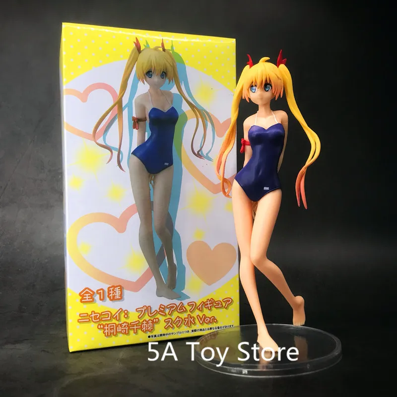 Школьный купальник аниме Nisekoi Nise Koi Kirisaki Chitoge Ver. ПВХ фигурка Коллекционная модель