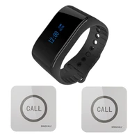 singcall wireless nurse calling system watch wireless calling receiver waiter caller 1 smart watch with 2 touchable bells