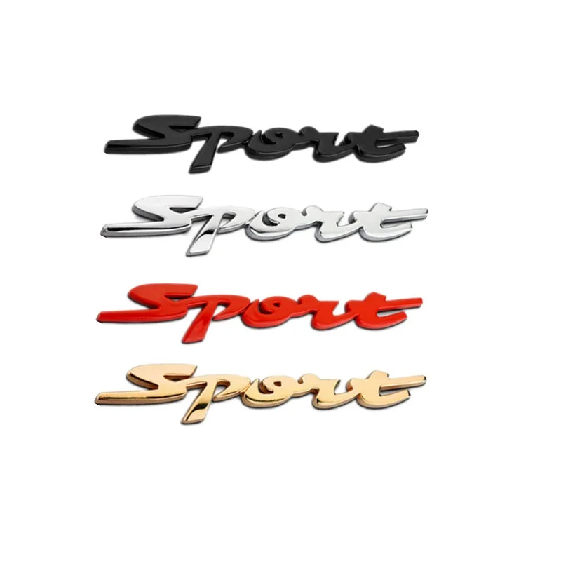 3D спортивная хромированная эмблема автомобильный значок наклейка для гонок