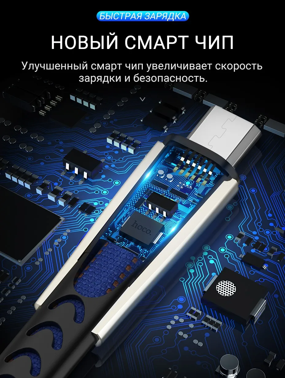 hoco кабель usb на micro usb быстрая зарядка и передача данных микро юсб провод джинсовая оплетка микро usb на usb плоский шнур зарядное устройство для Samsung Xiaomi Huawei зарядник для андроид устройств micro-usb