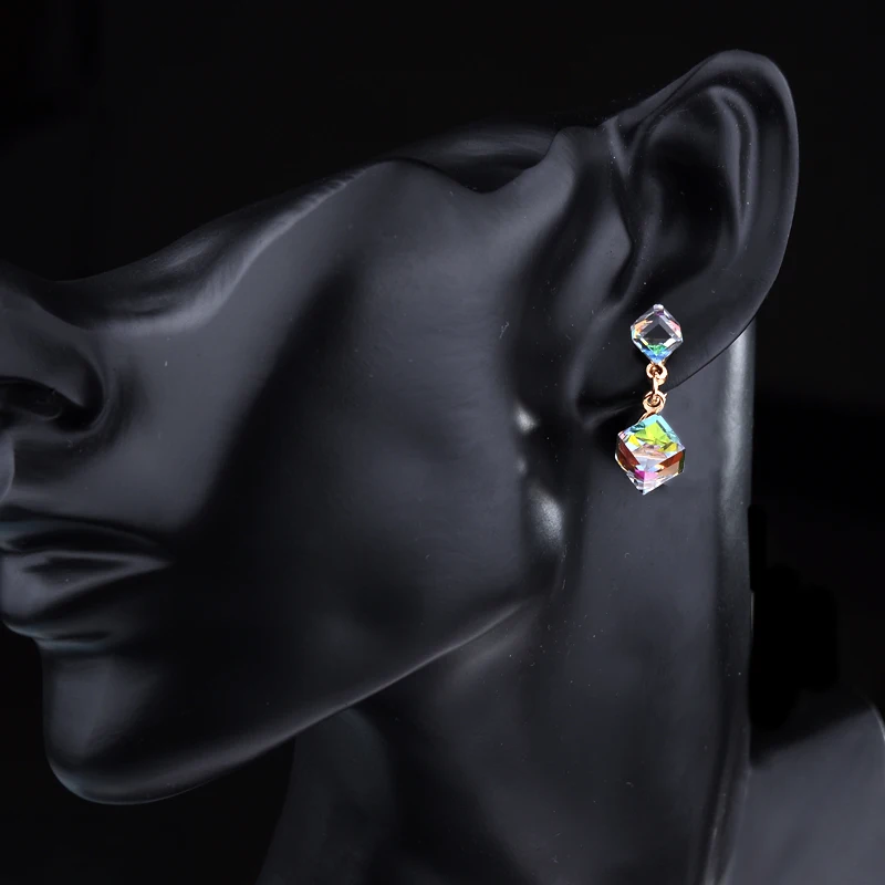 Супермодные ювелирные изделия большие серьги 2 пары в комплекте с разноцветными