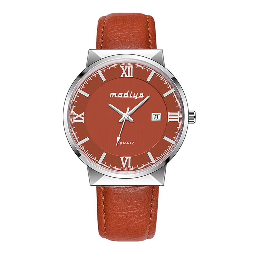 Silver Military Watches life waterproof Leather Strap Business Men Top Brand Luxury Quartz Watch reloj hombre A5 | Наручные часы