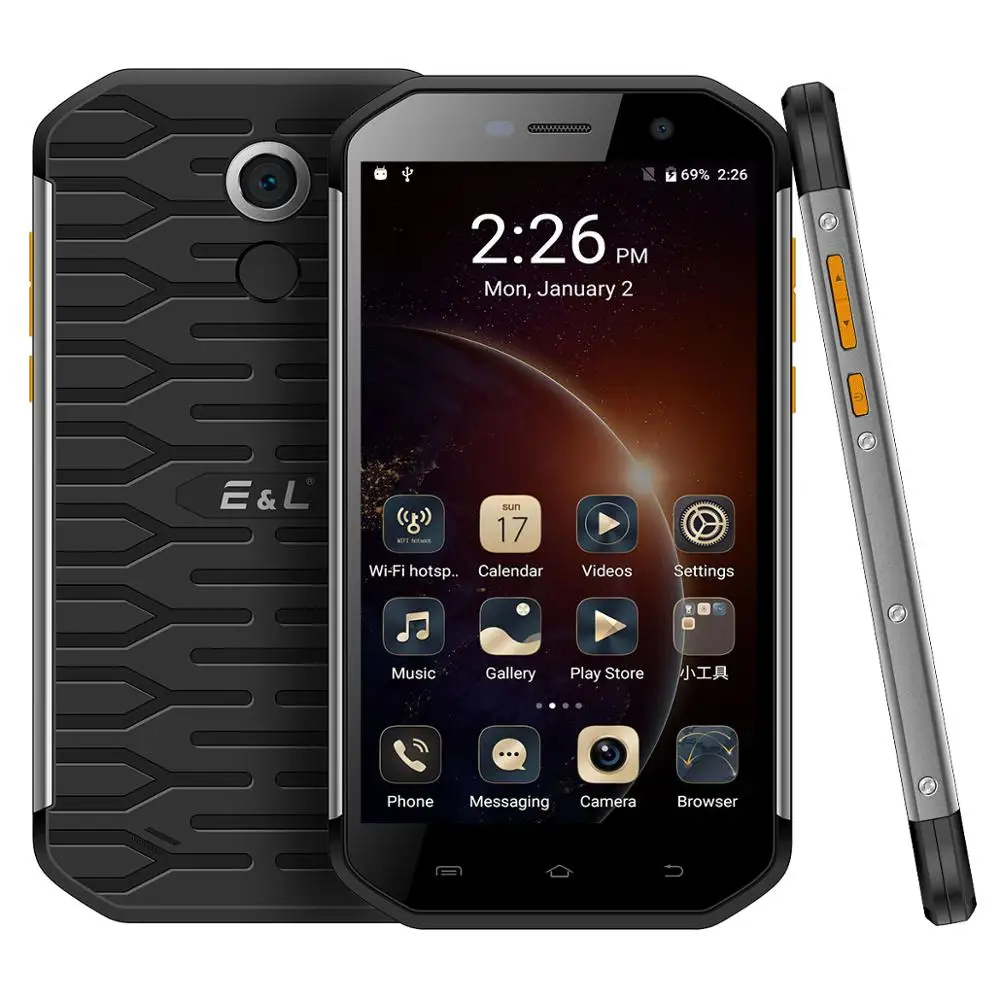 E &amp L S60 разблокированный прочный смартфон с отпечатком пальца 5 &quotFHD