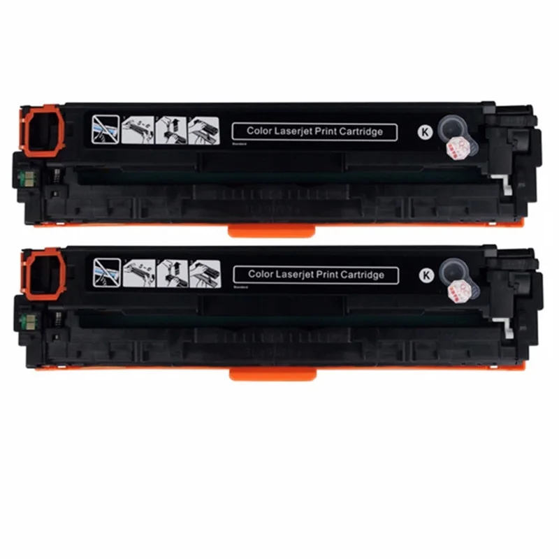 2 Black CB540A CB543A CB540 CB541A Цвет тонер-картридж для замены 125a LaserJet CP1210 CP1215 CP1217 1518NI CM1312NFI CM1312MFP - Цвет: 2 Black