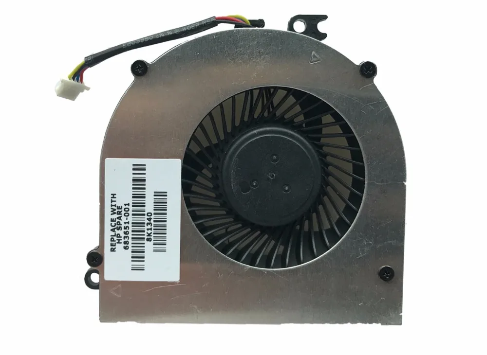 Тихая и оригинальный ноутбук кулер вентилятор Процессор для HP 4440 S 4441 s 4445 4446 683651 001