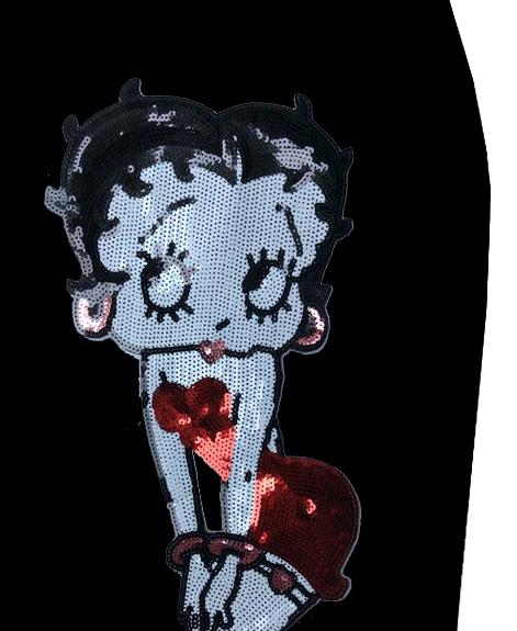 Женская винтажная юбка карандаш Betty Boop черная с высокой талией летняя одежда в