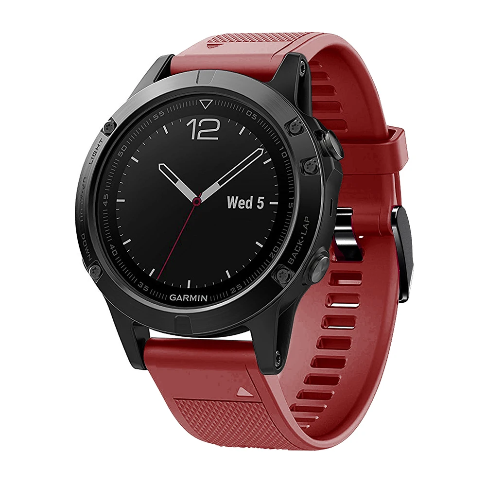 Ремешок для наручных часов Garmin Fenix 5/5 Plus 22 мм силиконовый браслет спортивный