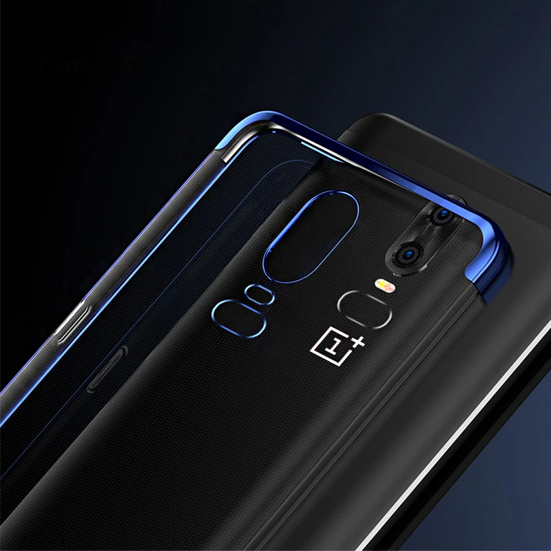 Мягкий чехол из ТПУ для OnePlus 7 6 T 5 Back телефона роскошный TPU прозрачный силиконовый