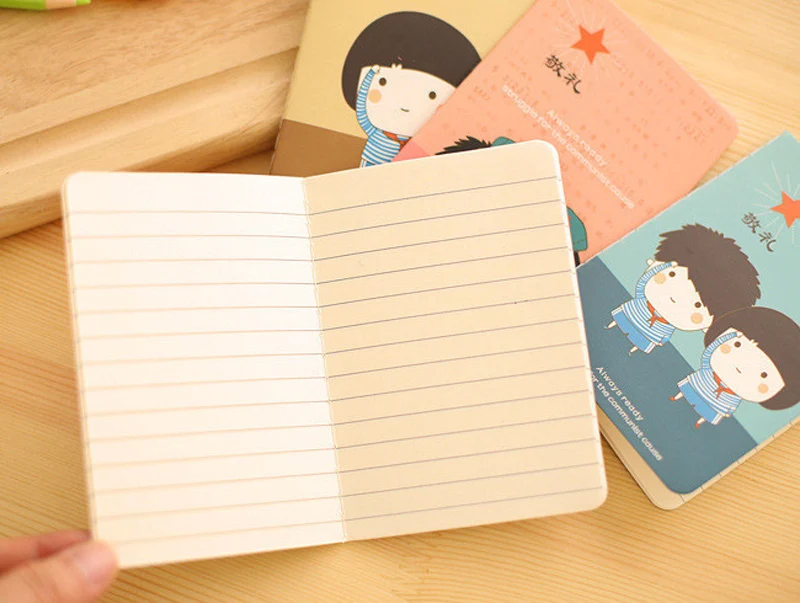 4 шт./лот 12*8 5 см цветной блокнот для учеников начальной школы|student notebook|mini notebooknotebook