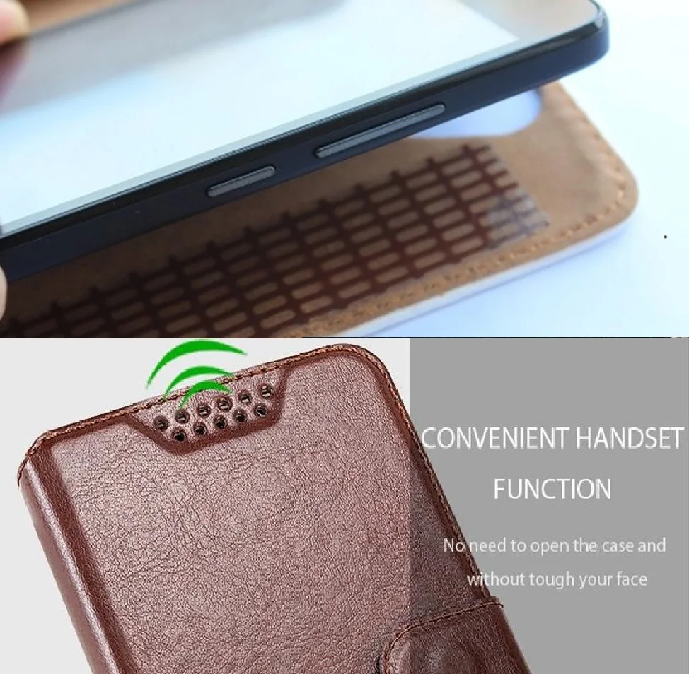 Роскошный чехол Кошелек из искусственной кожи для HomTom HT 50 с откидной крышкой