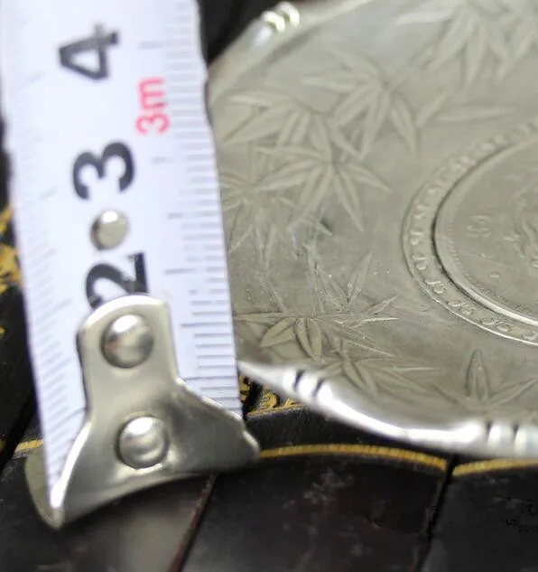 

Collection Tibetan silver hand carved dragon dish