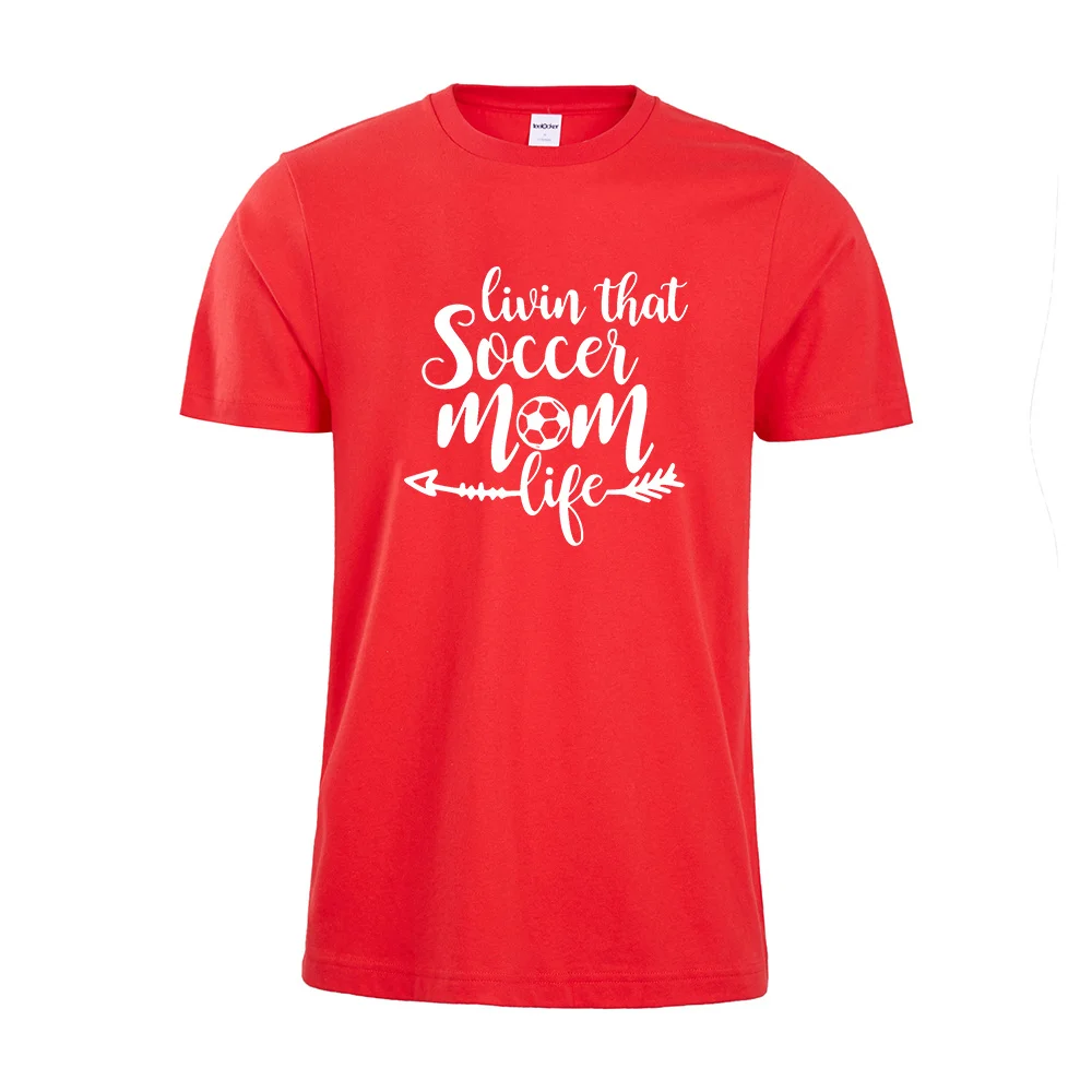 Модная футболка Livin that soccer mom life Soccer Mom Love Бейсбольная Футболка женская спортивная