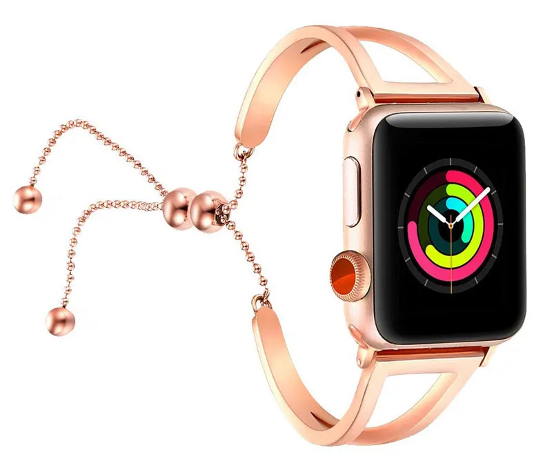 Женский ремешок для Apple watch band 38 мм/42 мм iWatch band 40 мм/44 мм 316L Нержавеющая сталь ремешок для часов ремень браслет Apple watch 4 3 21
