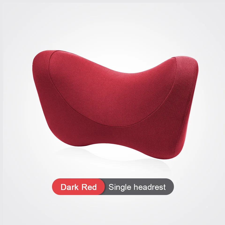 Red Pillow LOEN U форма пены памяти подушка для автомобильных путешествий подушки для шеи, чтобы облегчить усталость авто подголовник поясничного Поддержка автомобиля офис - Цвет: Red Pillow