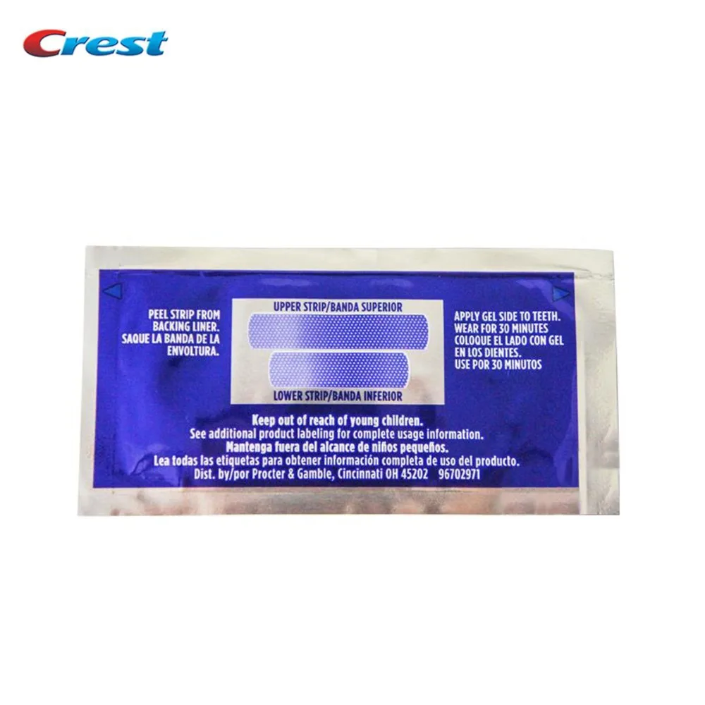 Original1box / 40 полосы 20 Pouches крест 3D белый люкс профессиональные эффекты Crest Whitestrips