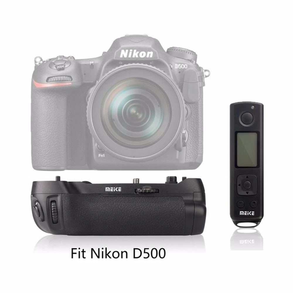 Meike MK D500 Pro Аккумулятор с фотобатареей для Nikon аналогичен батарее беспроводным