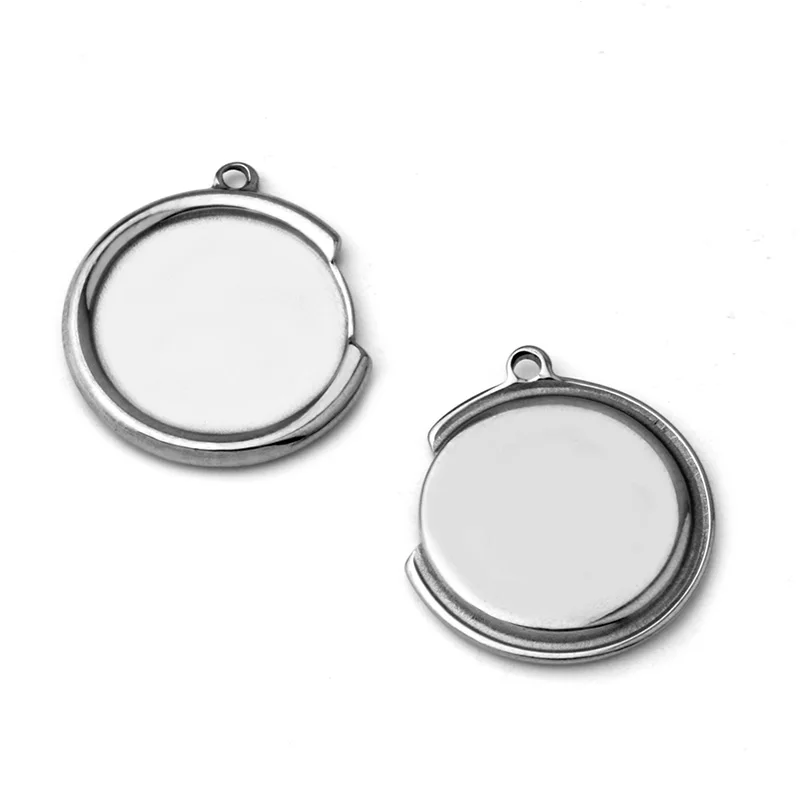 10pcs ( No Fade ) New Drop-shaped Semi-circular Oval Square Pendant Empty Spare Parts Wholesale, Blank Accessories