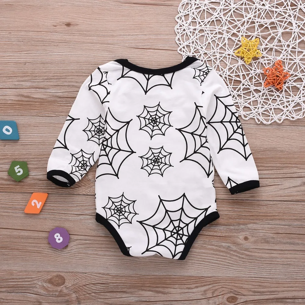 Cukoe милый новорожденный мальчик трико для девочек Паук Одежда в сеточку 1st