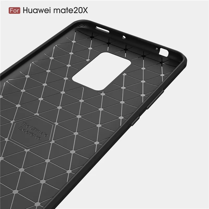 Чехол из углеродного волокна для Huawei Mate 20 X высококачественный противоударный