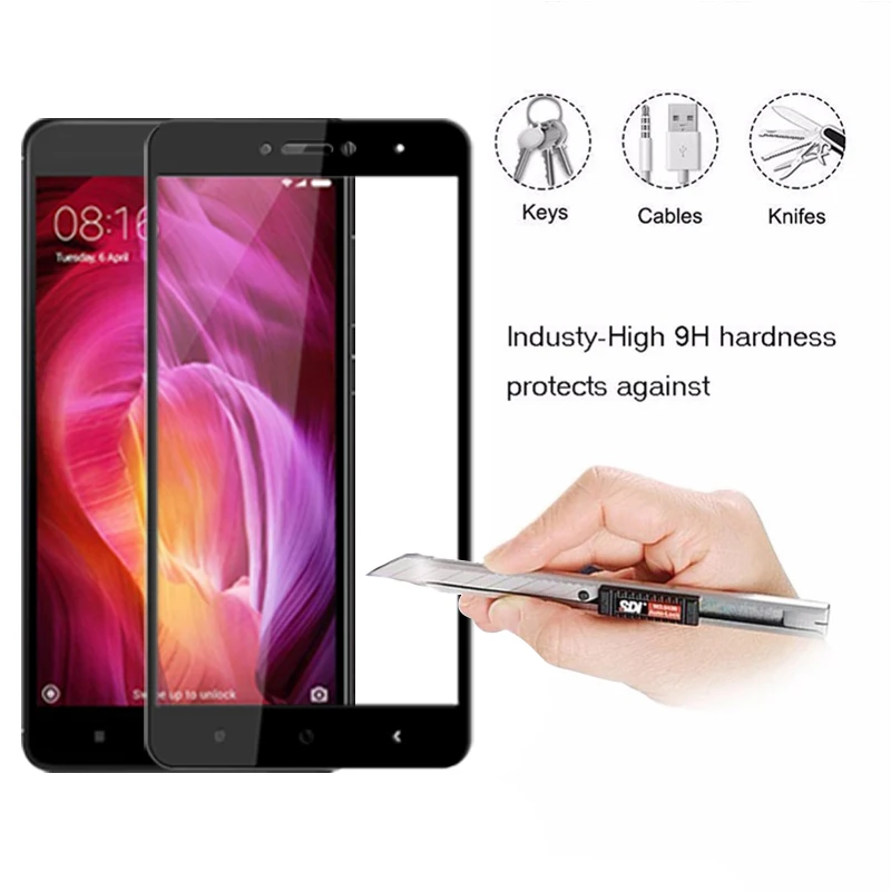 Защитное стекло для Ksiomi Redmi 4x Xiaomi Red Mi 4a защита экрана Note 4 закаленная Броня A X Xiomi