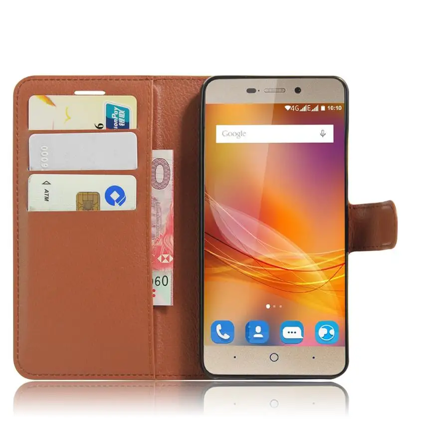 Для zte лезвие A452 Чехол класса люкс из искусственной кожи чехол для задней крышки для zte лезвие A452 452 защитный чехол-накладка для телефона с отделением для карт