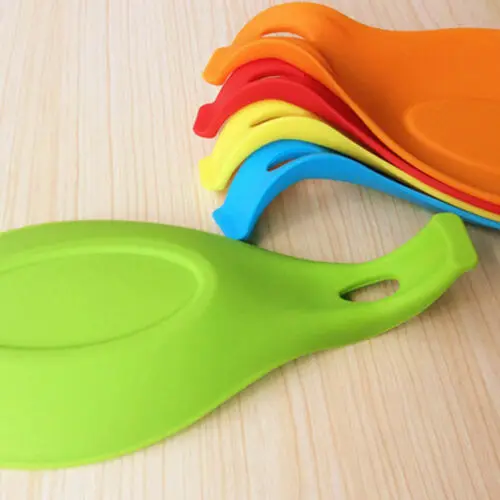Silicone Insulation Spoon Rest Heat Resistant Placemat Drink Glass Coaster Tray Pad Eat Mat Pot Holder Kitchen Accessories | Дом и сад