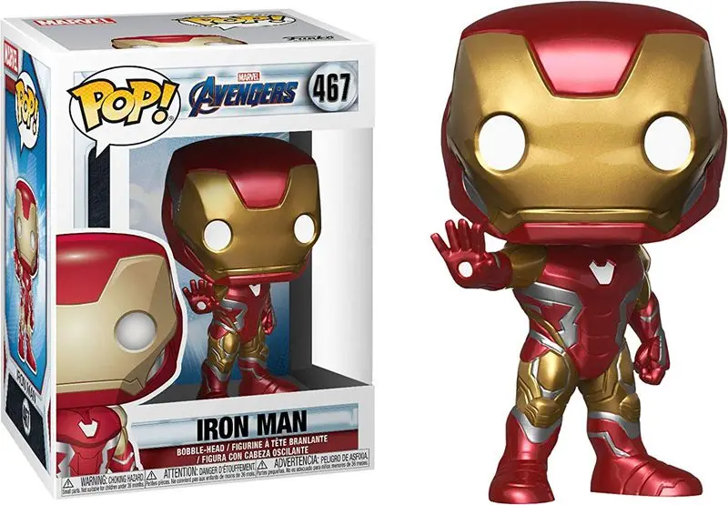 Цвет: желтый Официальный Funko pop Marvel: Мстители 4 эндшпильные Тони Старк, Тор, танос, черная вдова Виниловая фигурка Коллекционная модель игрушка - Цвет: Цвет: желтый