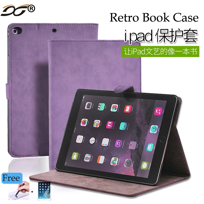 Ретро стиль Стиль из искусственной кожи чехол для iPad 9 7 дюймов 2017 A1822 A1823 Folio air1 air2