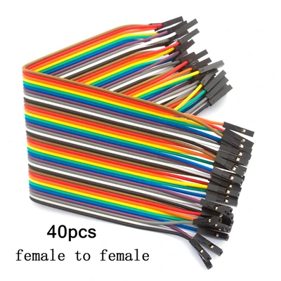 20cm female to femal Dupont line 10 см 20 см 30 см мужской женский и Женский Соединительный провод Dupont кабель - Цвет: 20cm female to femal
