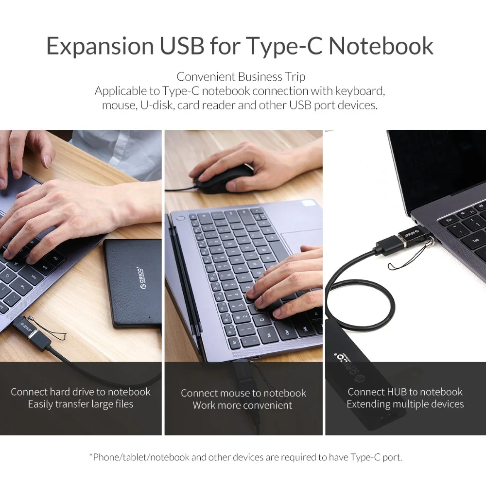 ORICO адаптер типа OTG-C USB C к USB3.0 OTG адаптер для зарядки и синхронизации данных type-c конвертер
