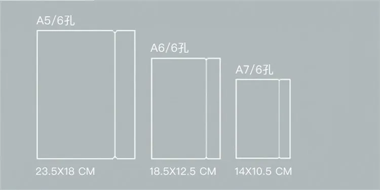 Deli 5 шт. A4/A5/A6 прозрачный цветной пластиковый блокнот PP кольцо-вкладыш скоросшиватель зажим папка для файлов дневник планировщик Обложка матовая